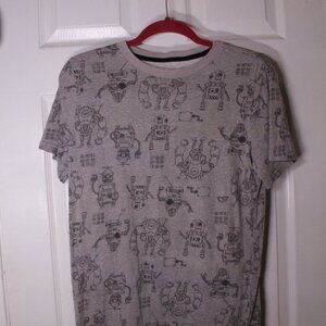 Arizona Jean company gray robot graphic T-shirt kids size XL 18/20